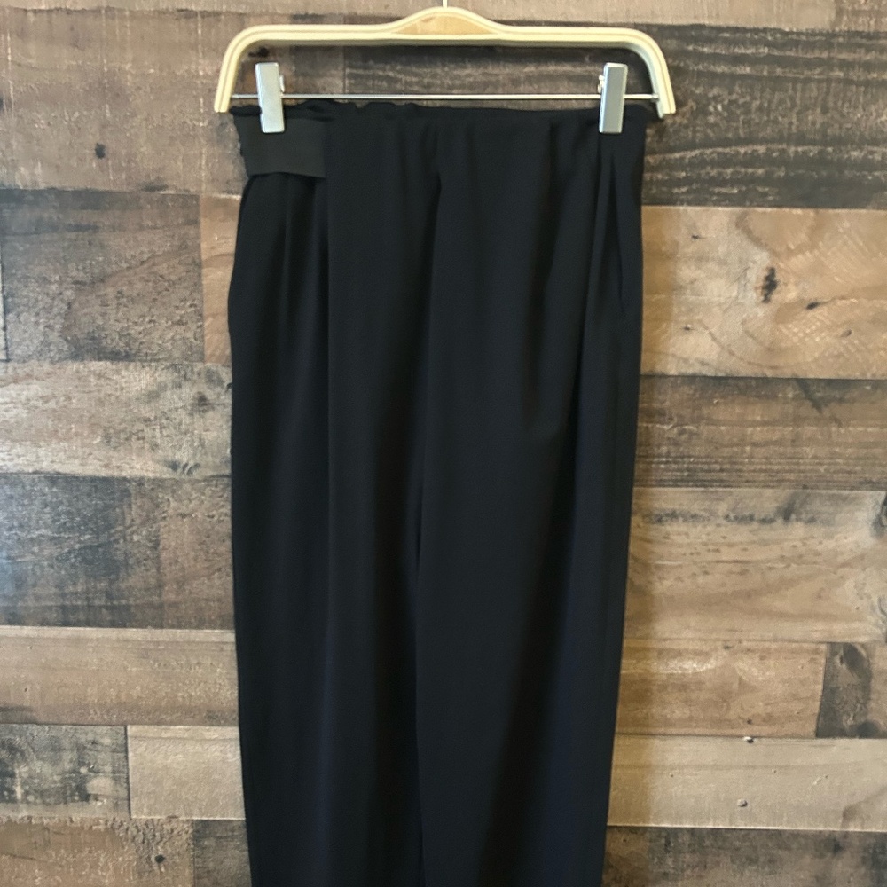 ADAY Turn It Up Pants S Black Minimalist Travel Work Pants EUC